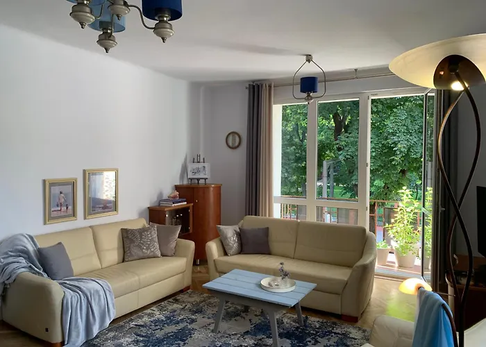 Wielki Blekit Z Salonem I Dwiema Sypialniami Apartment Gizycko